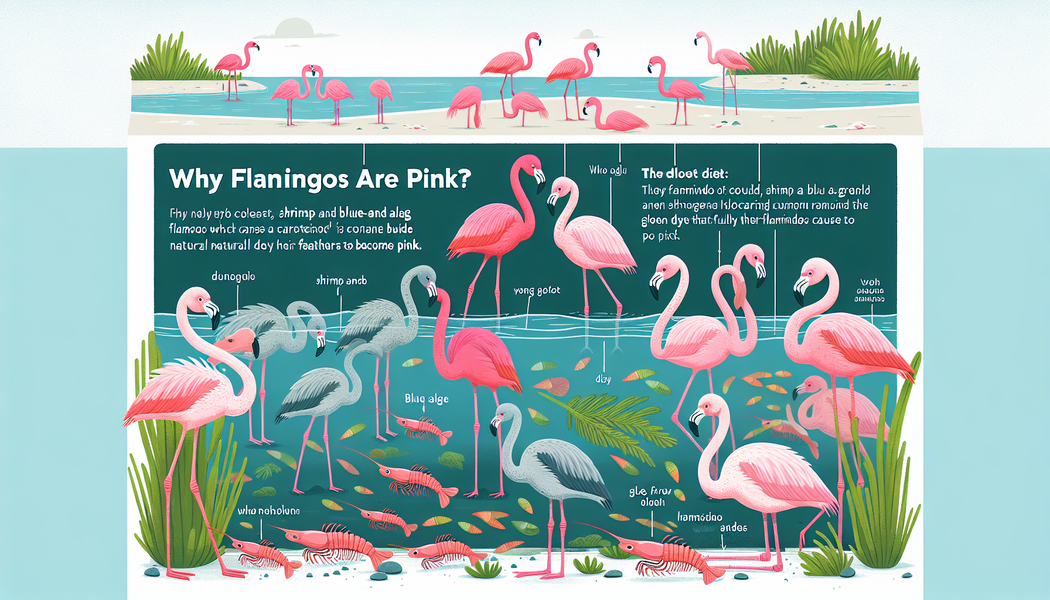 Jungen Flamingos grau, färben sich rosa - Warum sind Flamingos rosa?