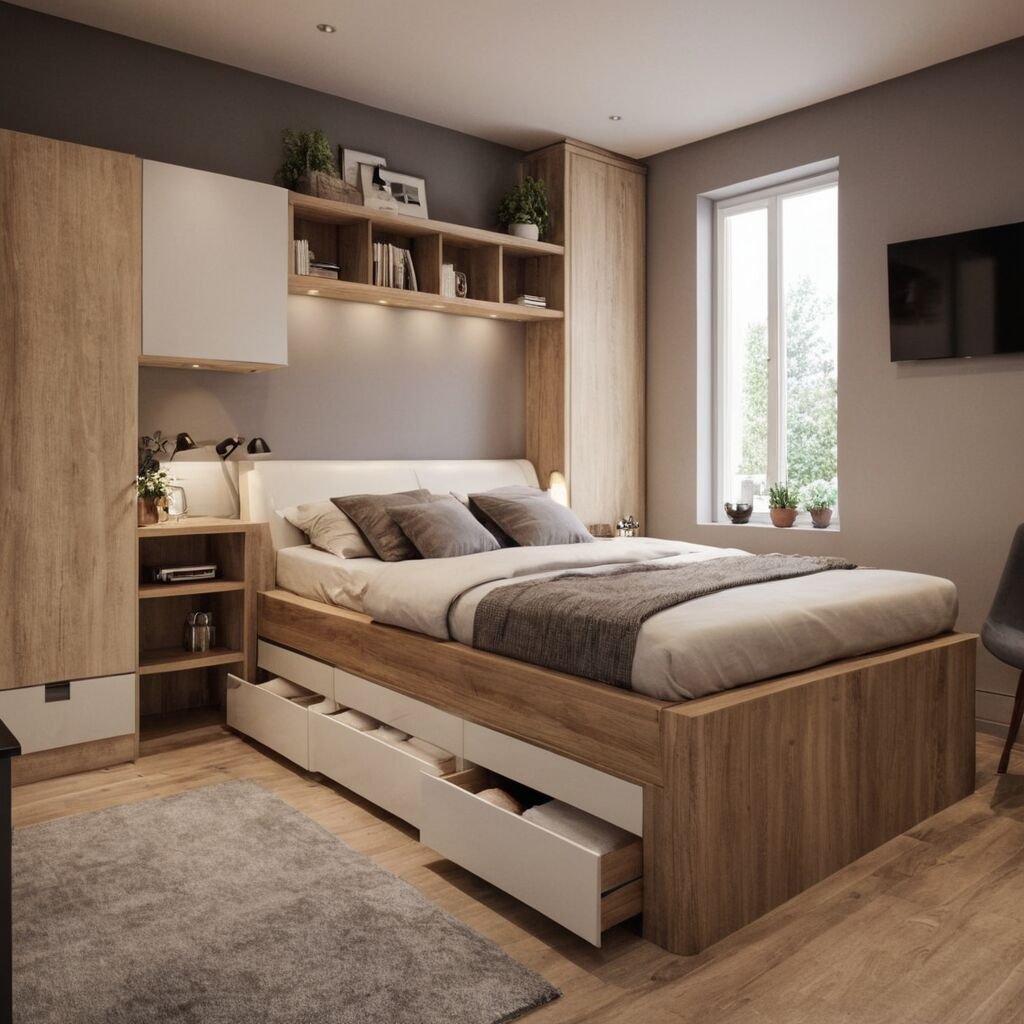 Bett 140x200 mit Stauraum: Die perfekte Lösung für kleine Räume und mehr Ordnung