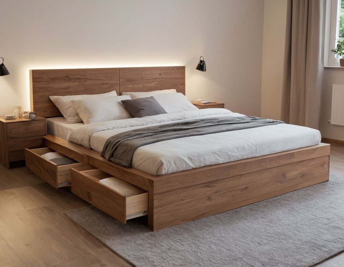 Komfort und Funktion vereinen beim Schlafplatz - Bett 140x200 mit Stauraum: Die perfekte Lösung für kleine Räume und mehr Ordnung