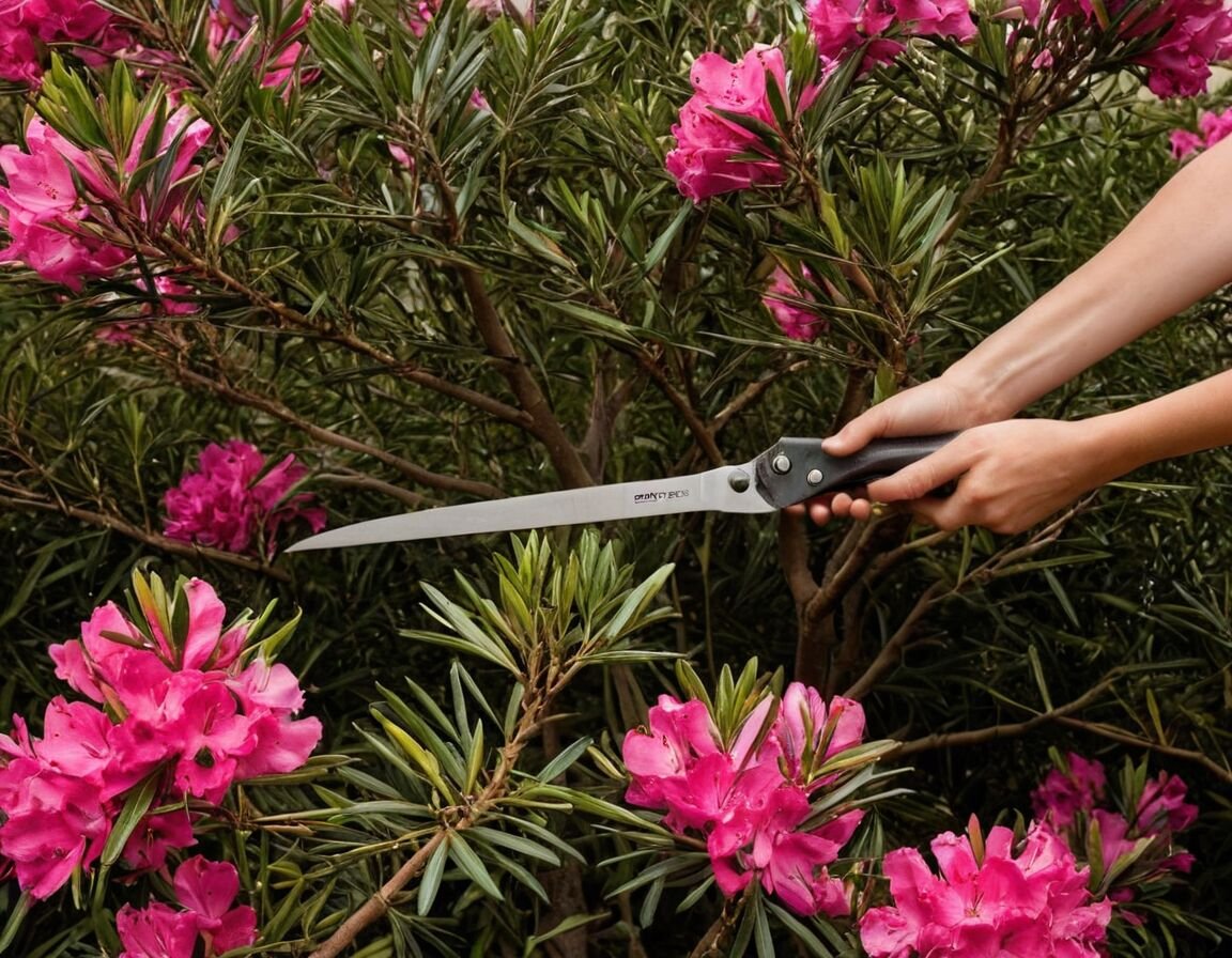 Radikale Rückschnitte nur bei Bedarf durchführen - Oleander schneiden mit Bild: Schritt-für-Schritt-Anleitung für einen gesunden Rückschnitt