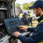 Techniker bei der Arbeit