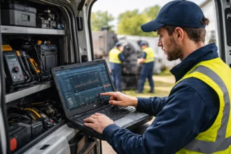 Techniker bei der Arbeit