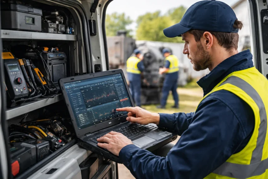 Techniker bei der Arbeit